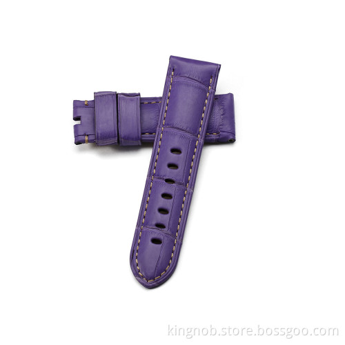 OP-337W Genuine Assolutamente Calf Leather Watch Strap - purple